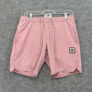 Vissla Seven Seas Board Shorts Mens Small Pink Ecolastics Surf Swim Trunks
